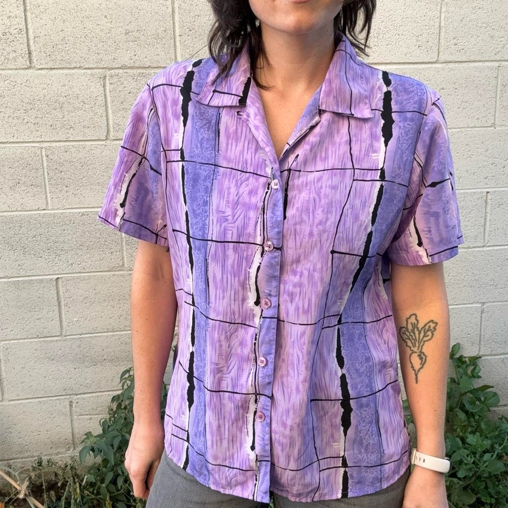 Vintage Purple Women's Button Down